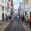 EU PRT LIS Lisbon 2017JUL10 006  After the uphill of Funicular Gloria, we crossed over to follow the Funicular Bica down to the Tagus river. : 2017, 2017 - EurAisa, DAY, Europe, Funicular Bica, July, Lisboa, Lisbon, Monday, Portugal, Southern Europe